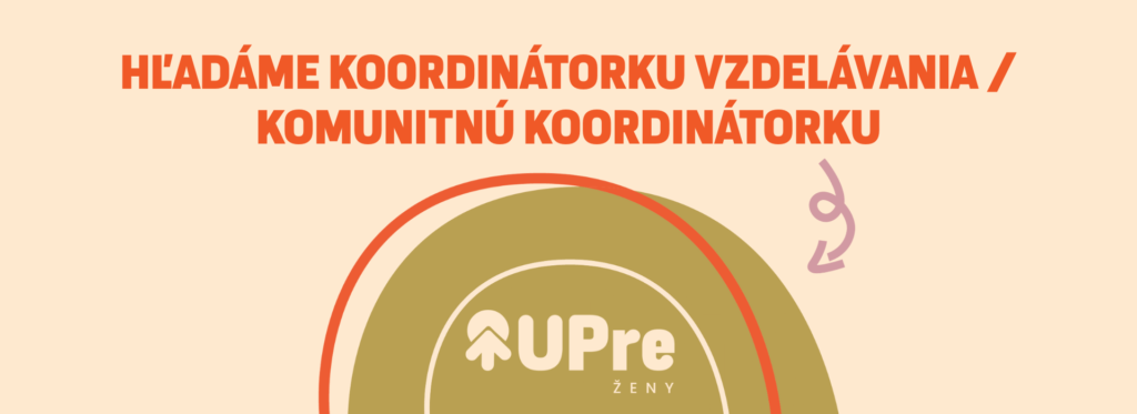 pracovná ponuka, koordinátorka vzdelávania, Upre ženy